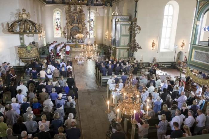A memorial service is held at Oslo Cathedral, as Norway marked the fourth anniversary of the 2011 attacks, in Oslo, Norway, July 22, 2015. Norway marked the fourth anniversary of the bombing of government buildings in Oslo, and shooting at the Labor Party youth camp on Utoeya island, killing in total 77 people.