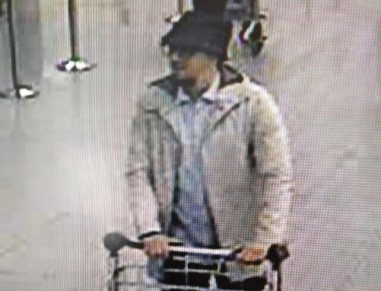 A man, who police have issued a wanted notice on suspicion of involvement in the Brussels airport attack.