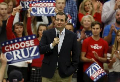 Republican U.S. presidential candidate Ted Cruz speaks at a campaign rally in Provo, Utah, March 19, 2016.