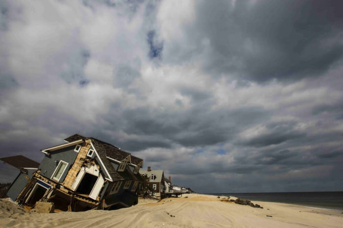 Home destroyed during the landfall of Superstorm Sandy in Mantoloking, New Jersey, March 22, 2013.