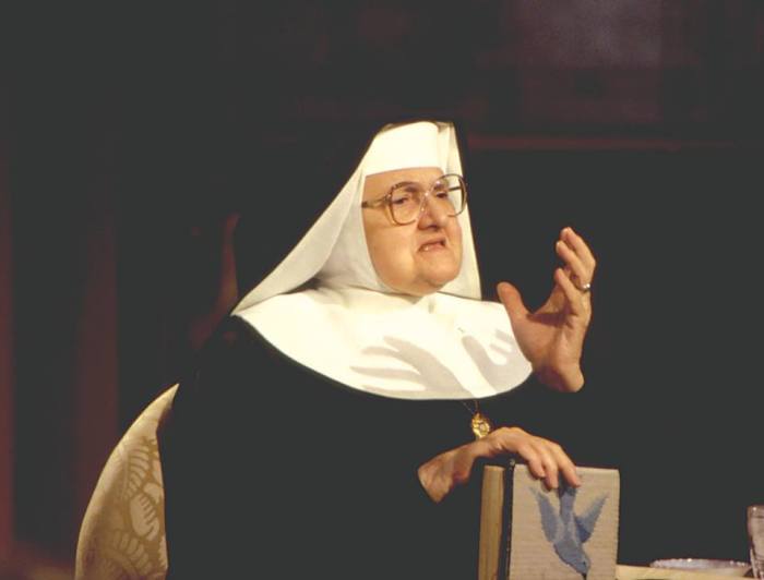 Founder of the Eternal World Television Network (EWTN), Mother Angelica. She died on March 27, 2016 at 92.