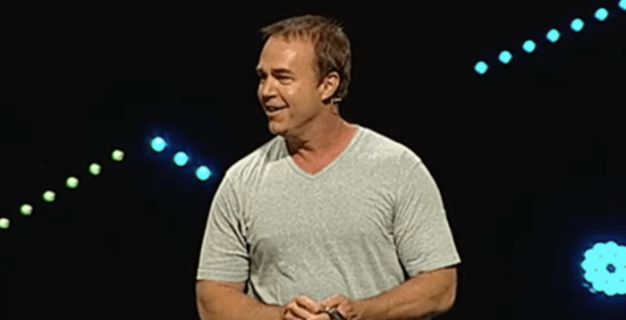Doug Fields speaking at Mariners Church for the 'Things I Wish Jesus Never Said' series.