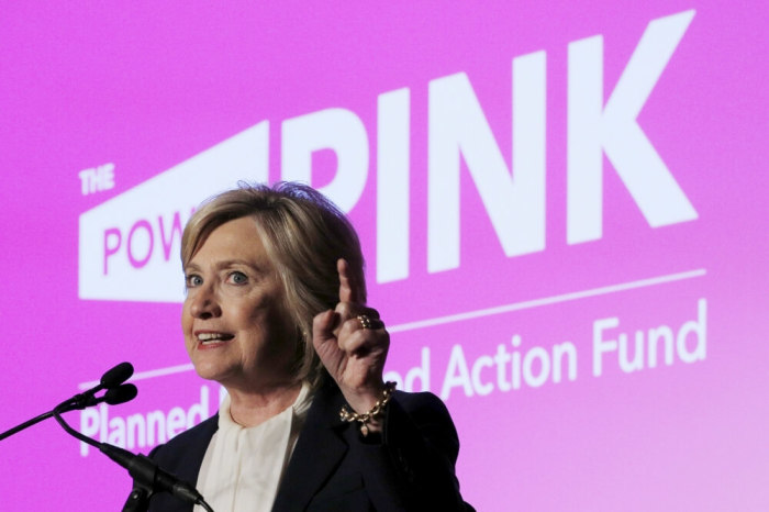 U.S. Democratic presidential candidate Hillary Clinton speaks after being publicly endorsed by Planned Parenthood Action Fund in Hooksett, New Hampshire, January 10, 2016.