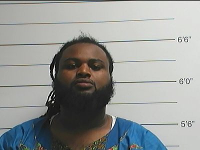 Cardell Hayes is seen in a booking photo released by the New Orleans Police Department, in New Orleans, Louisiana, April 10, 2016. Hayes, 28, has been charged with second degree murder in the shooting death of former New Orleans Saints footballer Will Smith.