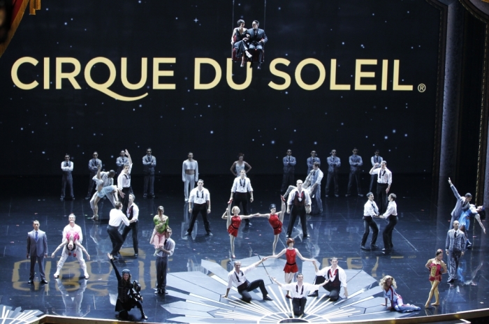 Cirque Du Soleil perform at the 84th Academy Awards in Hollywood, California, February 26, 2012.