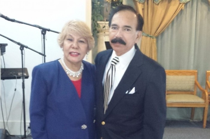 The late Pastor Jesse Sabillon (R) and his wife, Maria (L).