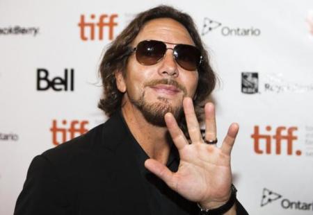 Singer Eddie Vedder of the band Pearl Jam arrives on the red carpet for "Pearl Jam Twenty" during the 36th Toronto International Film Festival (TIFF) in Toronto, September 10, 2011.