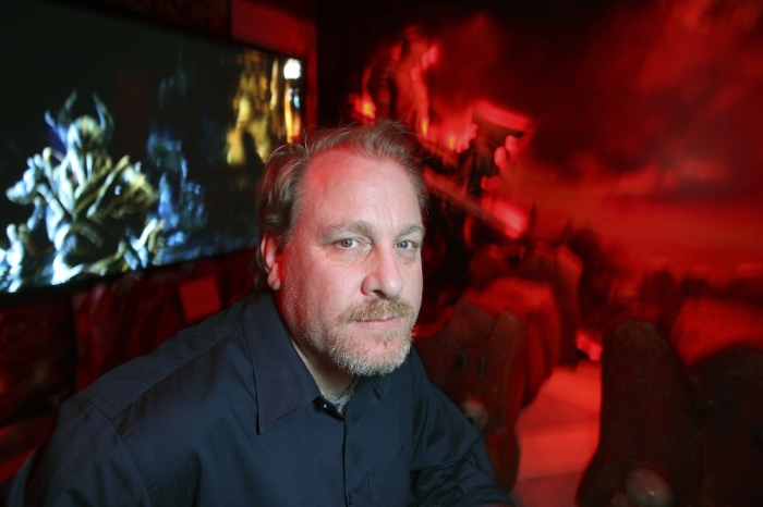 Former MLB player Curt Schilling poses in a game demonstration room at the Electronic Entertainment Expo, or E3, in this photo taken June 9, 2011 in Los Angeles, California.