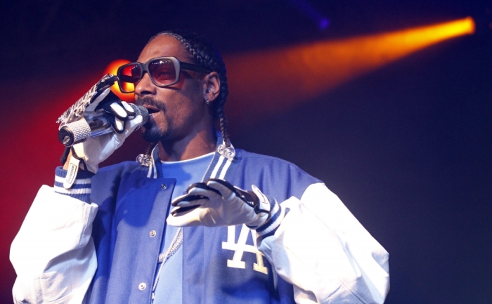 Snoop Dogg performs during the Express Rocks concert series at Harry O's in Park City, Utah, January 21, 2011.