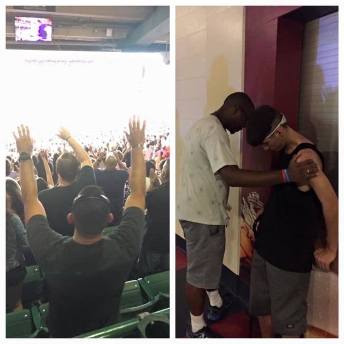 A night of Worship and Prayer at the Harvest Crusade at Angel Stadium of Anaheim, posted on August 30, 2015.