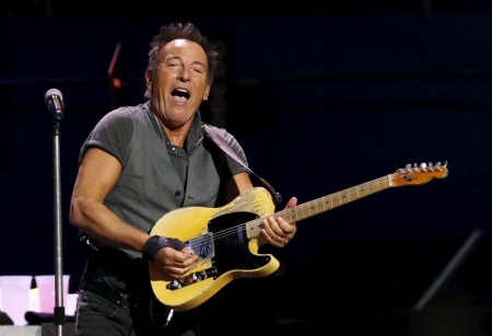 Bruce Springsteen performs during The River Tour at the LA Memorial Sports Arena in Los Angeles, California March 17, 2016.