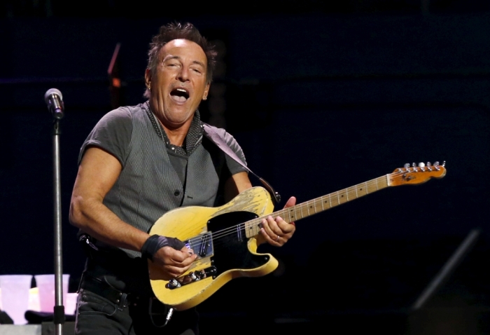 Bruce Springsteen performs during The River Tour at the LA Memorial Sports Arena in Los Angeles, California March 17, 2016.