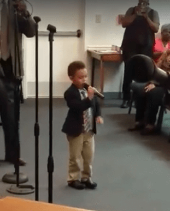 4-year-old boy tears down the house at church in this viral video from April of 2016.