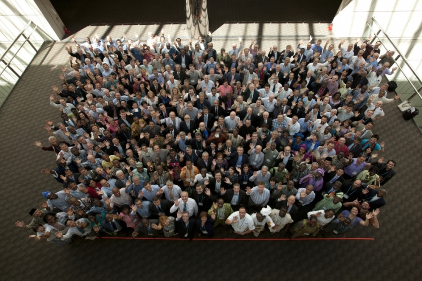 Attendees at the 2010 United Bible Societies World Assembly at Seoul, South Korea.