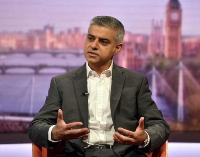 Sadiq Khan, London's new mayor, is seen here during a guest appearance on the Andrew Marr Show at BBC.