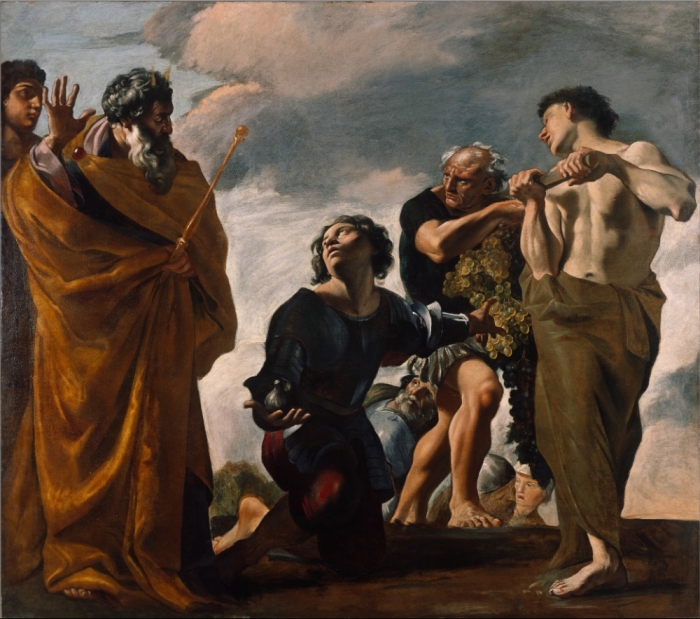 'Moses and the Messengers from Canaan,' Giovanni Lanfranco (Italian, 1582 - 1647)