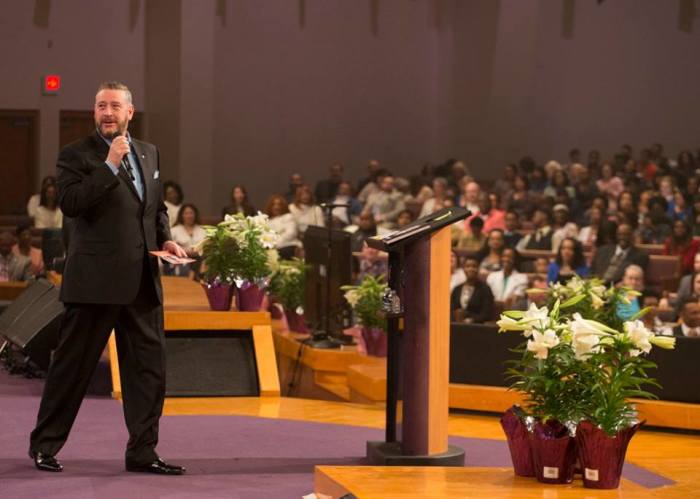 Pastor Rod Parsley at World Harvest Church in Ohio.