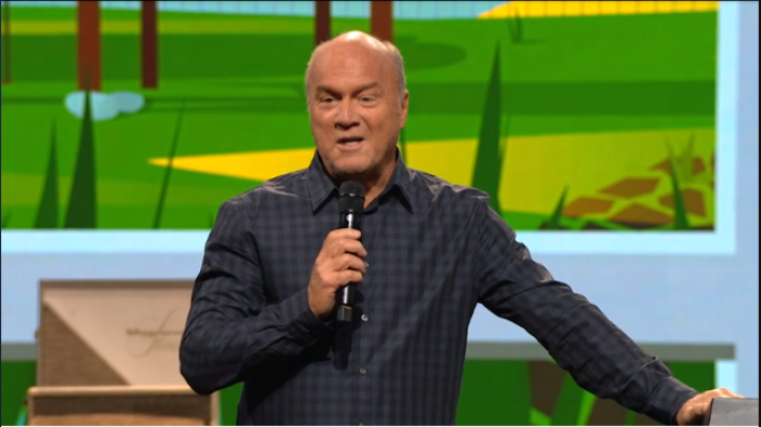 Harvest Christian Fellowship pastor Greg Laurie addresses congregants in a sermon titled How to Divorce-Proof Your Marriage, in Riverside, California, May 15, 2016.