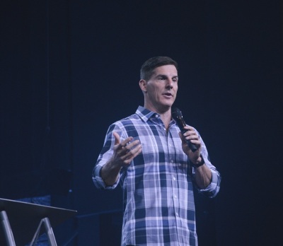 Craig Groeschel of LifeChurch.tv speaks at the Catalyst One Day conference at the Church of the Highlands in Birmingham on Wednesday, May 18, 2016.