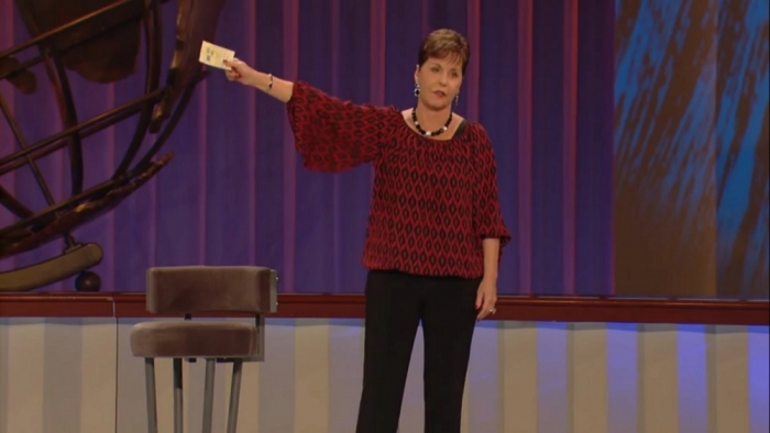 Joyce Meyer speaking on sin to her congregation at St. Louis, in a video posted on May 23, 2016.