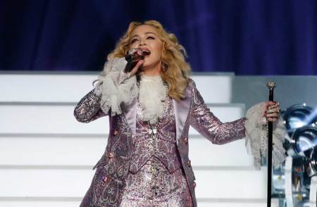 Madonna performs "Nothing Compares 2 U" during her tribute to Prince at the 2016 Billboard Awards in Las Vegas, Nevada, U.S., May 22, 2016.