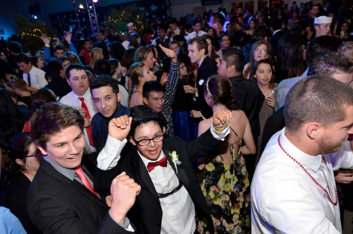 A Night to Remember prom organized for students at the Mission Church in Ventura, California.
