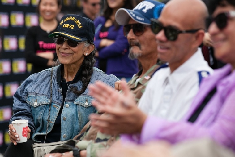 Those attending National Donut Day event at Los Angeles Harbor alongside USS Iowa were treated to historic significance of the day.