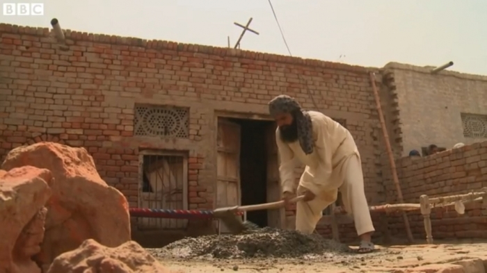 Muslim farmers in a Punjabi town in Pakistan building church for the local Christian community, in a video posted on June 13, 2016.