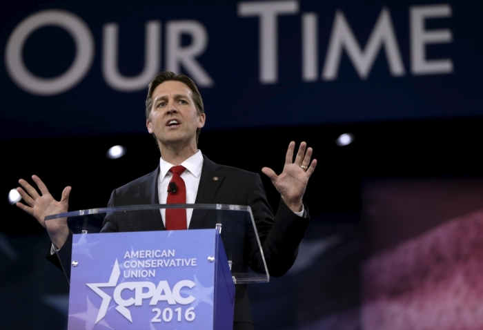 U.S. Senator Ben Sasse (R-NE) speaks at the American Conservative Union 2016 annual conference in Maryland March 3, 2016.