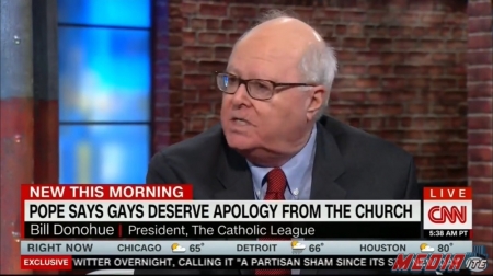 Bill Donohue, the president of the Catholic League, in an interview with CNN on June 28, 2016.