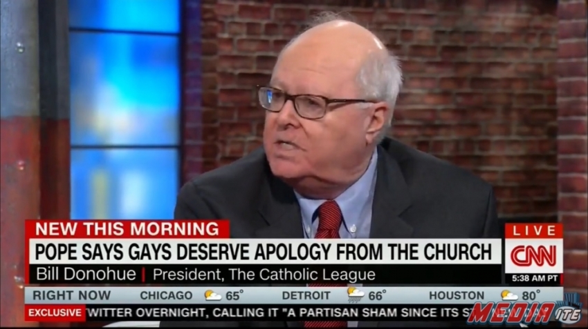 Bill Donohue, the president of the Catholic League, in an interview with CNN on June 28, 2016.