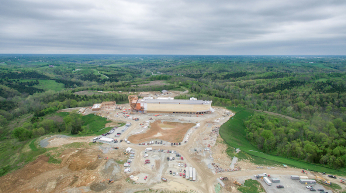 Ark Encounter construction ahead of the opening July 7th, 2016 in Williamstown, Kentucky.