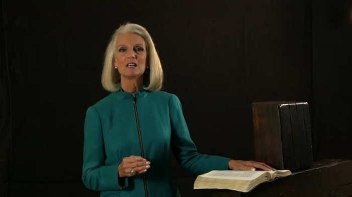Anne Graham Lotz speaking in a Facebook video posted on July 6, 2016.
