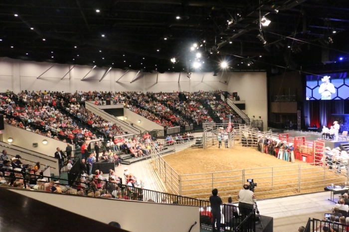 Audiences enjoyed a professional indoor rodeo, fireworks display, state-of-the-art laser show, music, and appearances by leading Nashville recording artists during an Independence Day weekend celebration the Cornerstone Nashville church, Nashville, Tennessee, June 29 to July 3, 2016.