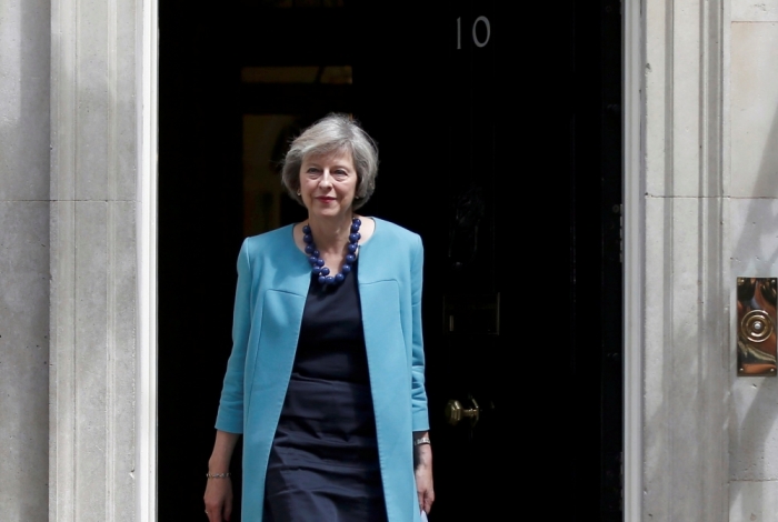 Britain's Home Secretary, Theresa May, leaves after a cabinet meeting in Downing Street in central London, Britain June 27, 2016.