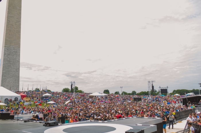 Thousands of believers gather on the National Mall in Washington, D.C. for Together 2016 on July 16, 2016.