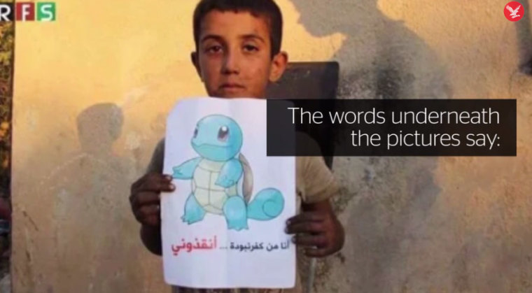pokemon go syria children