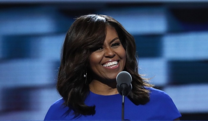 U.S. first lady Michelle Obama speaks during the first session at the Democratic National Convention in Philadelphia, Pennsylvania, U.S. July 25, 2016.