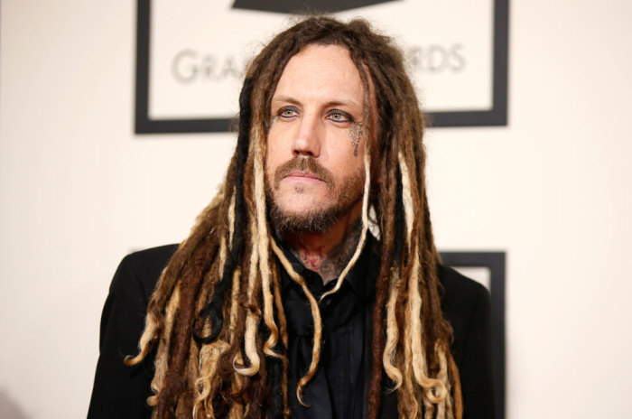 Musician Brian Welch arrives at the 58th Grammy Awards in Los Angeles, California February 15, 2016.