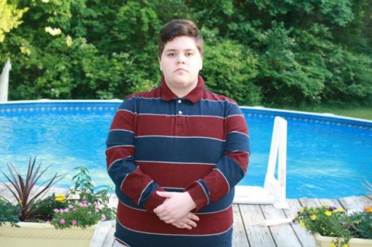 Student Gavin Grimm, who was barred from using the boys' bathroom at his local high school in Gloucester County, Virginia, U.S. is seen in an undated photo. Grimm was born a female but identifies as a male.