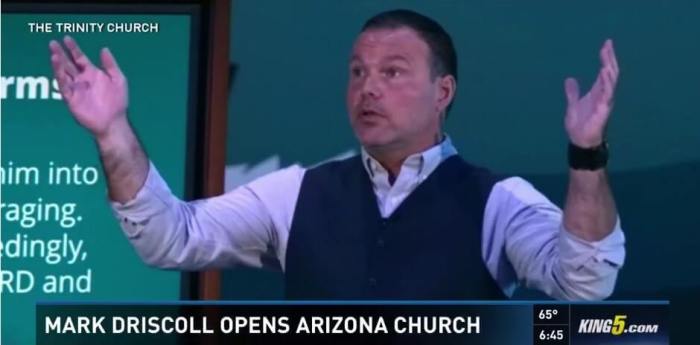 Pastor Mark Driscoll preaches on Jonah at The Trinity Church in Scottsdale, Arizona, Sunday, August 7, 2016.