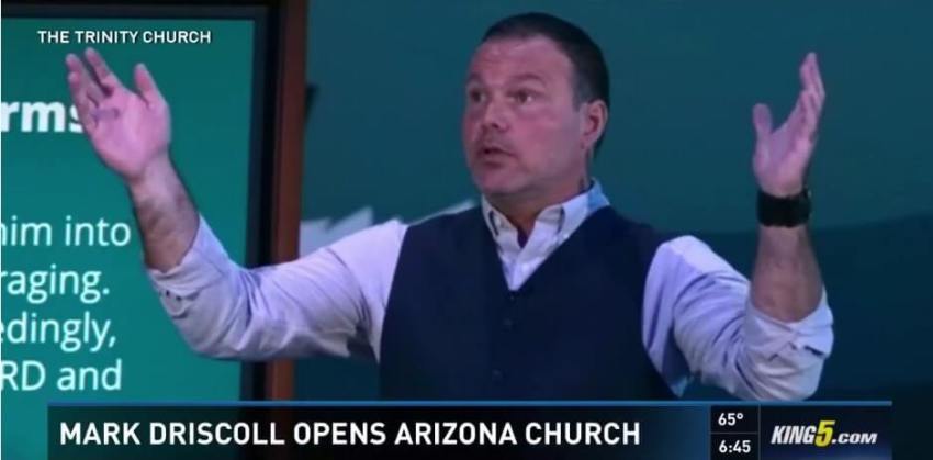 Pastor Mark Driscoll preaches on Jonah at The Trinity Church in Scottsdale, Arizona, Sunday, August 7, 2016.