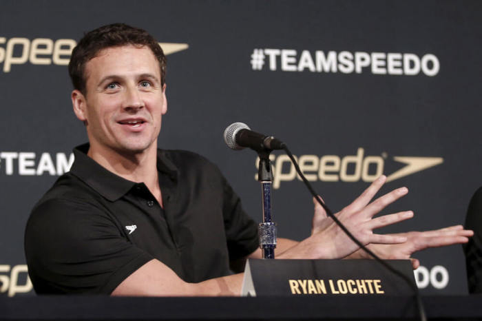 Olympic swimmer Ryan Lochte of the U.S speaks at a news conference at an event to unveil the new line of Speedo LZR Racer X swim suits in the Manhattan borough of New York City, December 15, 2015.