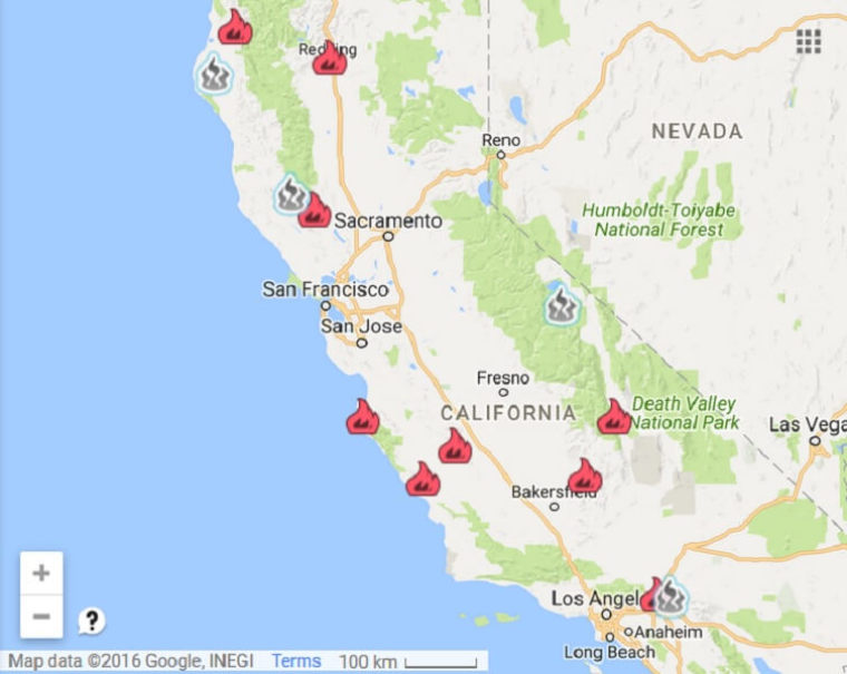 Southern California Fire 2016 Map: Over 82,000 People Evacuated ...