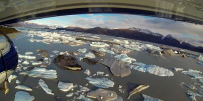 Melted icebergs off the coast of Alaska are the main reason for the sinking village.