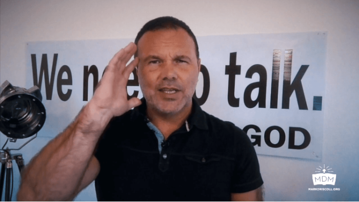 Arizona-based Trinity Church Pastor Mark Driscoll addresses the issue of polygamy during a video blog, Scottsdale, Arizona, August 22, 2016.