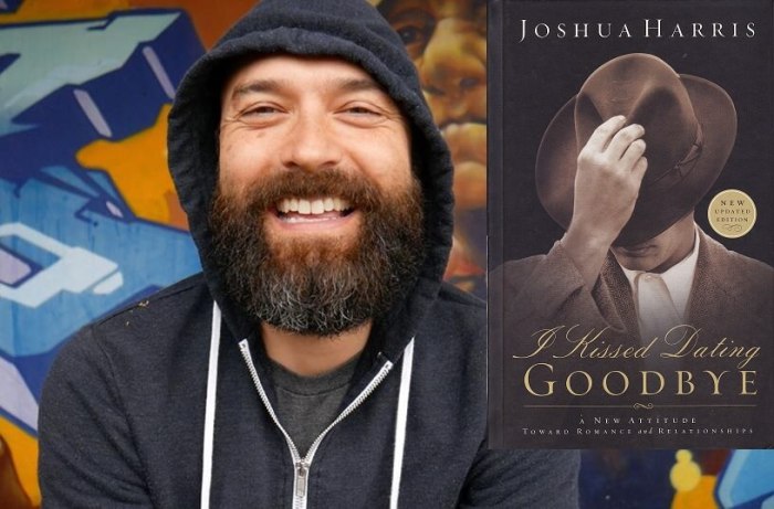 Pastor Joshua Harris and his his career-making book published in 1997, 'I Kissed Dating Goodbye.'