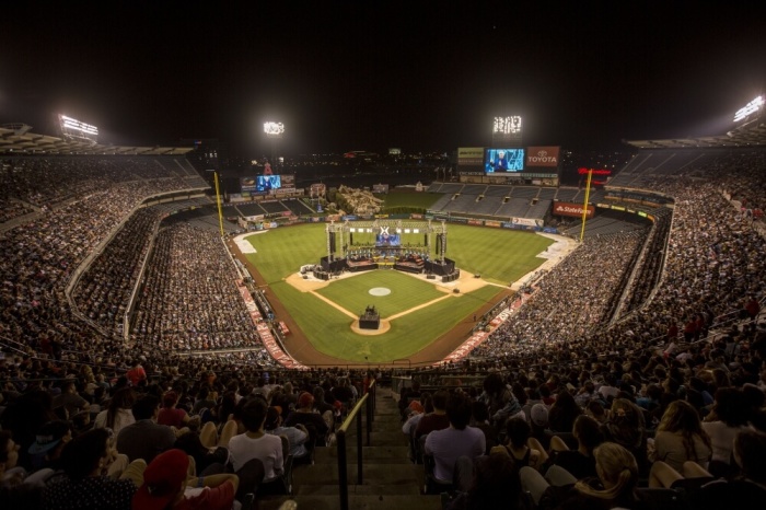 32,000 attendees at SoCal Harvest Crusade, 8/26/2016, Angel Stadium in Anaheim, CA