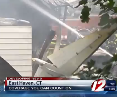 Connecticut Plane Crash: Video Shows 2 Homes Destroyed by Plane Crash, Killing Former Microsoft Exec, Son, and 2 Children (Photo)