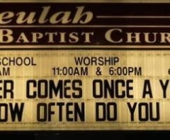 'Tequila Makes Her Clothes Fall Off' and Other Shocking Church Signs
